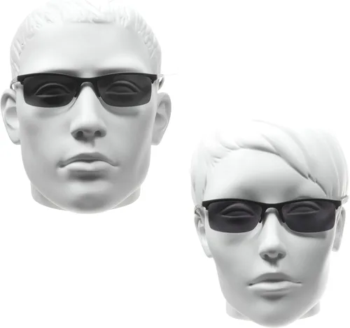 Miniatura 3 de proSPORT Gafas de lectura tintadas para lectores de gafas de sol semi sin montura cuadrada para hombres y mujeres, no bifocales