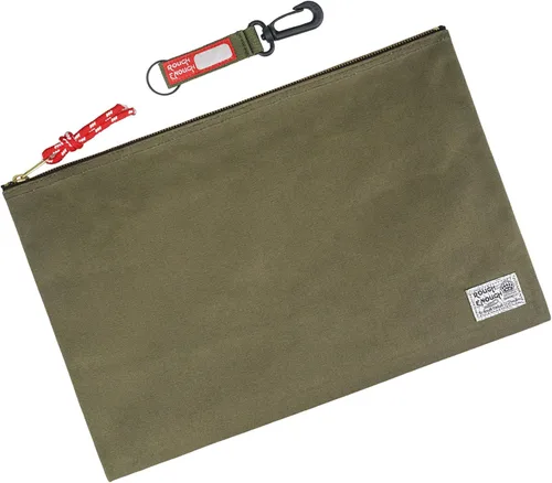 Rough Enough Important - Organizador de documentos, carpeta segura para almacenamiento de viaje, bolsa de lona con cremallera para tamaño legal A4,