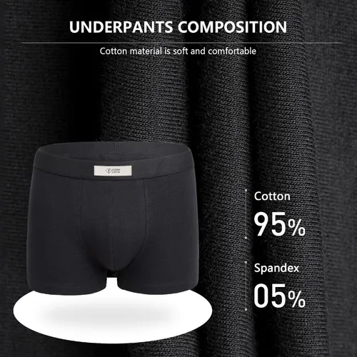 Miniatura 3 de Men's Underwear Briefs boxer sports Trunks Pouch Moisture Wicking Boxer Short Underpants for men Gift Box