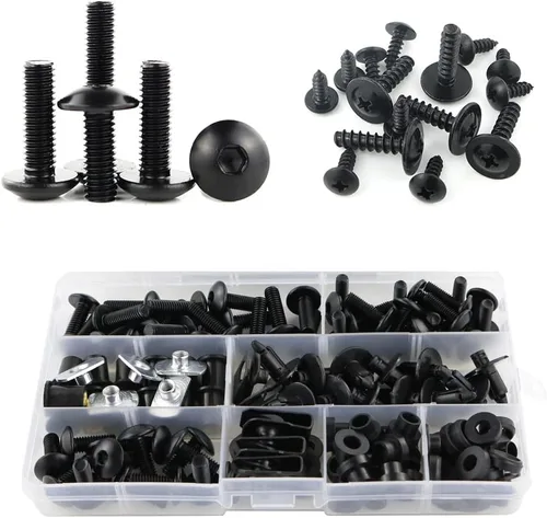 Xitomer Juego completo de pernos de carenado, apto para CBR600RR F5 2003, 2004, 2005, 2006, kits de montaje, arandelas, tuercas, sujetadores, clips,