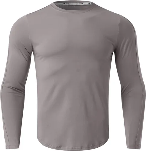 Miniatura 35 de Camisas de compresión atléticas de manga larga para hombre, capa base, camisa de entrenamiento atlético, camisas de compresión, camisetas deportivas