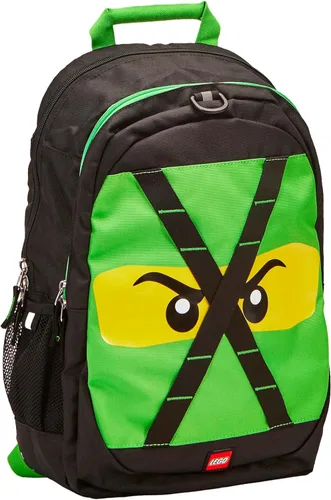 Mochila escolar LEGO NINJAGO para niños, bolsa para libros, para viajes, para ir y venir, para el regreso a la escuela, para niños y niñas, Verde,