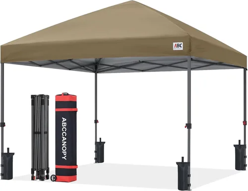 Miniatura 44 de ABCCANOPY Tienda de campaña desplegable de 10 x 10, refugio instantáneo de fácil instalación con bolsa con ruedas, toldo resistente al aire libre