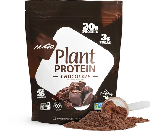 Miniatura 7 de NuGo Proteína vegetal en polvo, vainilla, 0.71 onzas de proteína vegana de guisante, baja en azúcar, sin gluten, ingredientes sin lácteos, sin soja