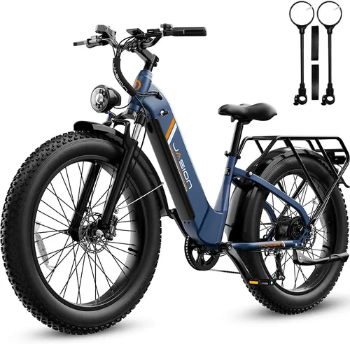 Miniatura 15 de Jasion Bicicleta eléctrica Thunder/PRO/ST, 2000 W/1800 W Peak Ebikes para adultos, neumático de grasa de 26 pulgadas, mejor bicicleta eléctrica