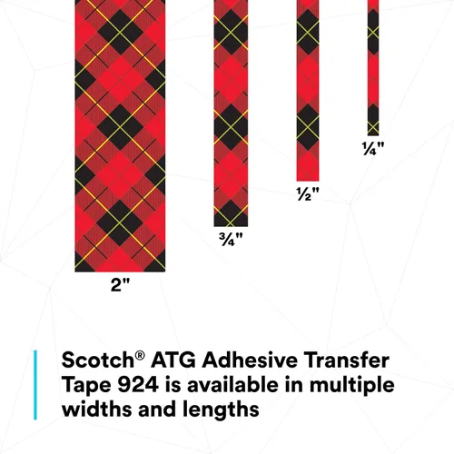 Miniatura 6 de Cinta adhesiva de transferencia 924 ATG de Scotch, Transparente, 12