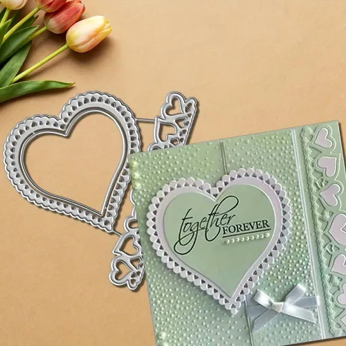 Miniatura 18 de Lapoo Troqueles geométricos para hacer tarjetas, duradero, troquelado de metal para álbum de recortes, álbum de fotos, tarjetas de papel decorativo