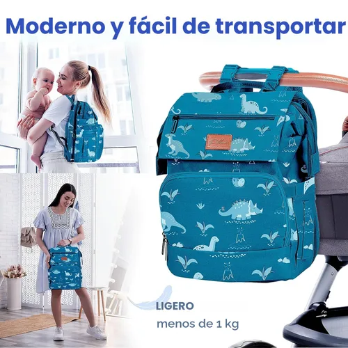 Miniatura 6 de PILLANI Mochila para pañales para bebé, bolsa de pañales de viaje impermeable grande para niños y niñas, 16 bolsillos organizadores con cambiador