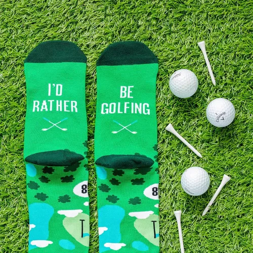 Miniatura 8 de I'd Rather Be - Calcetines divertidos para hombres y mujeres, regalos para golf, caza, camping, senderismo, esquí, lectura, deportes y mucho más