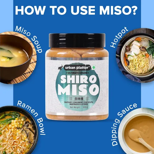 Miniatura 7 de Urban Platter Pasta Shiro Miso 10.58 oz (300g) Miso blanco japonés Soja fermentada Sabor suave, dulce y Umami Perfecto para sopas, ramen