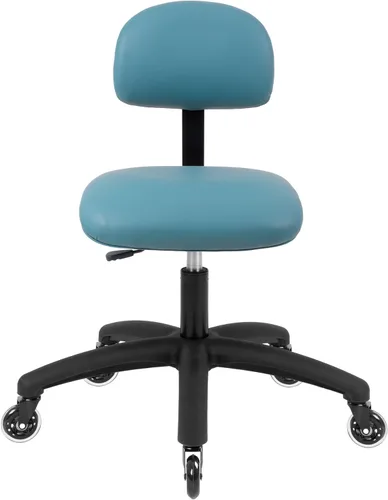 Miniatura 6 de Serie FSS Silla de asiento cuadrado de altura baja (43.2 cm - 55.9 cm) de asiento. Vinilo de tela - para oficina, garaje, escritorio, taller