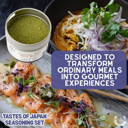 Miniatura 4 de Juego de regalo gourmet Japanese Seasonings – Tastes of Japan – Mezcla de especias artesanales – Paquete de seis – Sin OMG, totalmente natural, lote