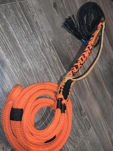 Miniatura 4 de Jack O'Lantern - Cuerda de toro naranja sobre negro Poly Pro 9x7 LH 3/4" x 3/4" Bull Riding 16
