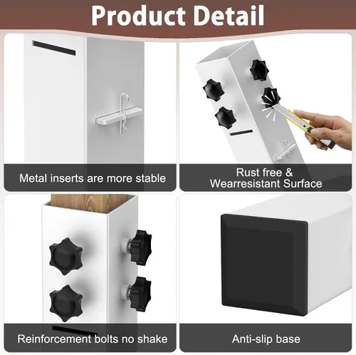 Miniatura 4 de Elevadores de cama de acero al carbono de grado superior 2025 de 2.3 pulgadas de diámetro, altura ajustable