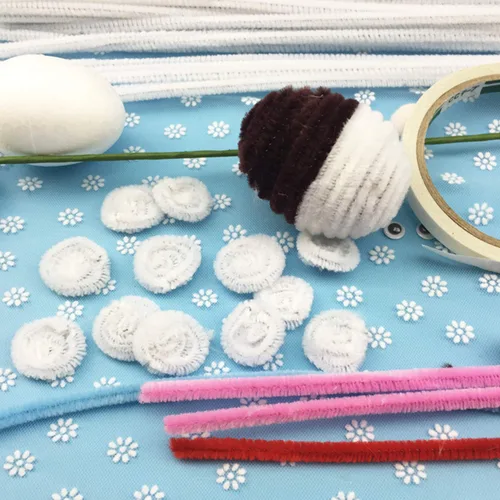 Miniatura 7 de 400 limpiapipas de felpilla blanca para decoración de manualidades (0.236 in x 12 pulgadas)