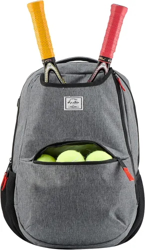 d'yallee Bolsa de tenis para hombres y mujeres, racquetball, pickleball paddle squash, bolsa cruzada deportiva para adultos con puerto de carga USB