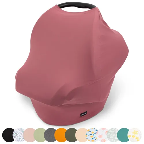 Miniatura 16 de Simka Rose Funda de asiento de automóvil para bebés, multiusos, transpirable, cubierta de lactancia y toldo para asiento de automóvil de bebé