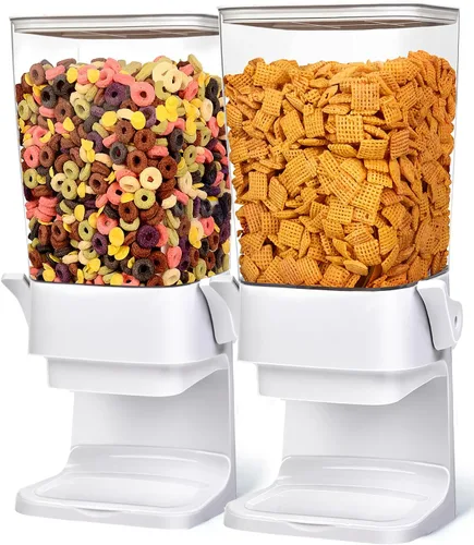 Miniatura 11 de Dispensador de Cereales para Encimera, Contenedores de Cereales de 5.5L Dispensador de Almacenamiento para Despensa, Contenedores de Arroz