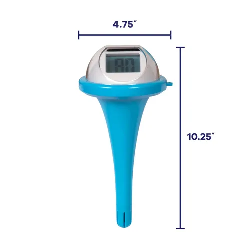 Miniatura 2 de GAME Termómetro flotante solar digital para piscina y spa, alimentado por energía solar, Fahrenheit y Celsius, pantalla de doble cara, pantalla LCD