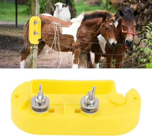 Miniatura 5 de Interruptor de valla eléctrica, interruptor de corte Interruptor eléctrico de valla de plástico de un solo polo, tensor de alambre de valla