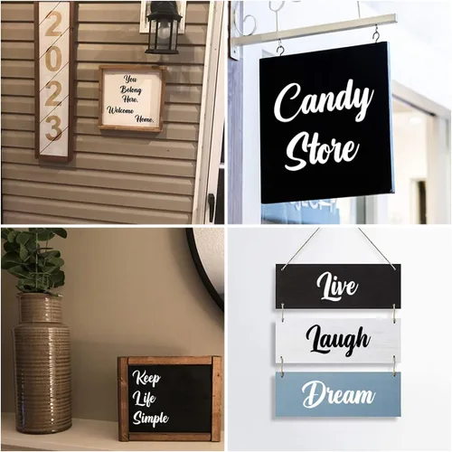 Miniatura 3 de Plantillas de letras del alfabeto de 1 pulgada para pintar, paquete de 70 plantillas de letras y números con letreros para pintar sobre madera
