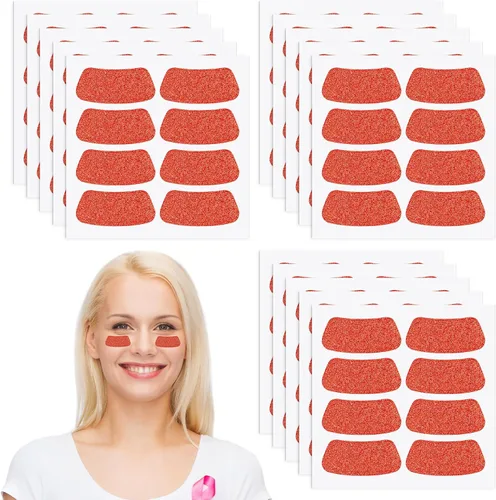 Miniatura 45 de Cholemy 120 pares de calcomanías negras de ojo a granel, calcomanías con purpurina de béisbol, fútbol, sóftbol, fiesta, accesorios para el día