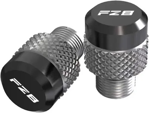 Miniatura 5 de Compatible with FZ8 FZ 8 2010-2014 2013 2012 2011 Motorcycle M10*1.25 Aluminum Screws Bolts Mirror Hole Plugs Cap(Black)