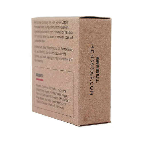 Miniatura 7 de Men's Soap Company Jabón de afeitar para hombres y mujeres, disco de repuesto de 4.0 onzas, hecho con ingredientes vegetales veganos naturales