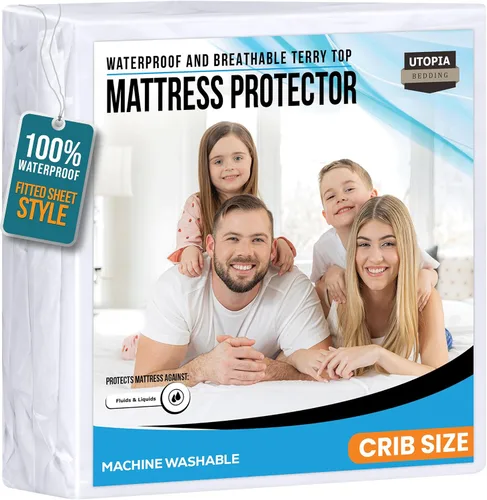 Miniatura 24 de Utopia Bedding – Protector impermeable de colchón tamaño individual, funda de colchón de terry premium de 200 GSM, transpirable, estilo ajustado