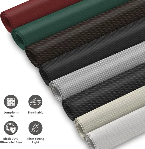 Miniatura 7 de Persianas enrollables inalámbricas para exteriores, tela filtrante de luz roja, persianas para exteriores, protección UV prémium para puertas