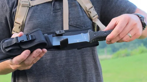 Miniatura 2 de Navaja SCHRADE SCHF9 para supervivencia extrema con punta curva y mango de TPE
