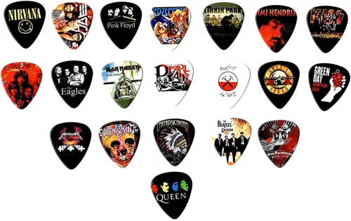 Miniatura 2 de Púas de guitarra Legendary Bands - [Mega-estándar] 20 púas en un paquete