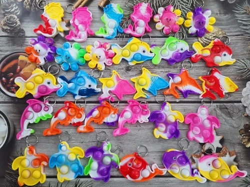 100 paquetes de tiburón, tortuga, delfín, pez, pulpo, sirena, ballena, mini océano, varios juguetes para ansiedad para niños, aula, estudiantes,