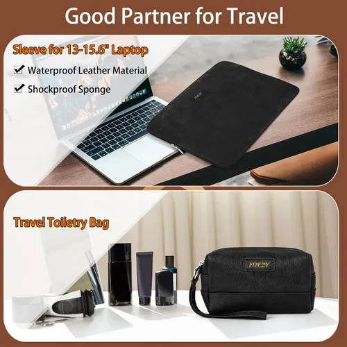 Miniatura 2 de Garment Bag for Travel, Convertible Carry on Garment Duffel Bag for Men Faux Leather Waterproof Large Weekender Bag for Women Men 2 in 1 Hanging