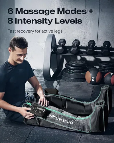 Miniatura 3 de UREVO Smart Leg Recovery PT Pro, tecnología patentada de masaje con tecnología de masaje recargable inalámbrica de compresión de aire
