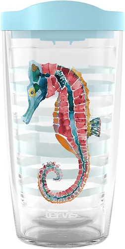 Miniatura 35 de Tervis Traveler - Vaso aislado de triple pared Sara Berrenson de algas marinas profundas mantiene las bebidas frías y calientes, 20 onzas, acero
