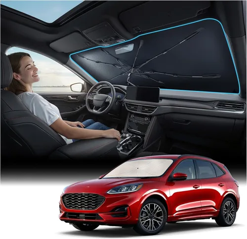 Miniatura 8 de Nmoiss [Escudo térmico con revestimiento de vinilo] Parasol para parabrisas personalizado para Mazda 3, protege el automóvil de los rayos solares