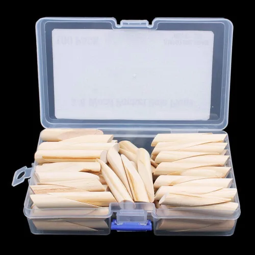 Miniatura 6 de Paquete de 100 tapones para agujeros de bolsillo de madera maciza de pino para agujero de bolsillo, herramienta de carpintería con una funda