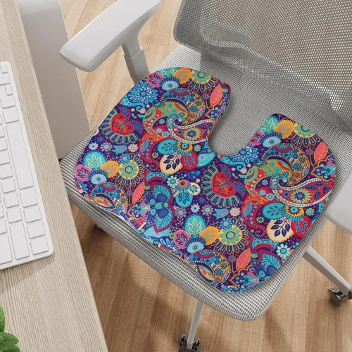 Miniatura 4 de Cojín ergonómico para aliviar el dolor de coxis, cojín de asiento de espuma viscoelástica para aliviar la presión, cojín de coxis para el dolor