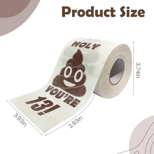 Miniatura 3 de Decoraciones de cumpleaños número 13 para niños y niñas, ideas de regalos de 13 años para él y ella, rollo de papel higiénico de broma divertida, 13