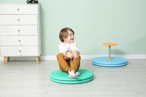 Miniatura 3 de Spinner-X - Juguete sensorial giratorio sentado, juguete giratorio de mayor tamaño y material duradero para niños a partir de 3 años (verde) por