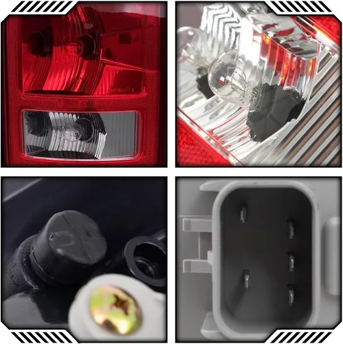 Miniatura 9 de EPIC LIGHTING OE Spec - Luces traseras halógenas con bombillas y placa compatibles con DGE 02-06 RAM 1500 2500 03-06 RAM 3500