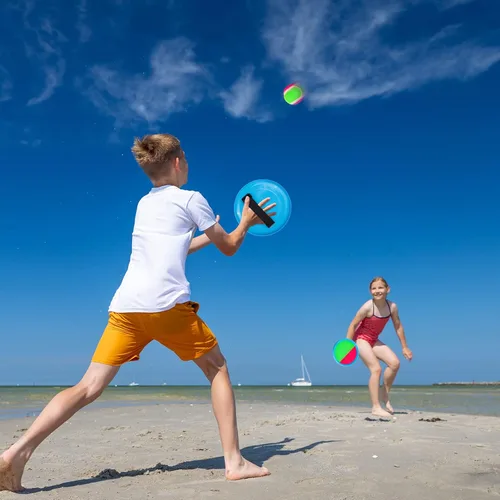 Miniatura 4 de Ayeboovi Juego de pelota para tirar y atrapar, juguetes al aire libre para niños, juegos de patio, juguetes de playa, juegos al aire libre