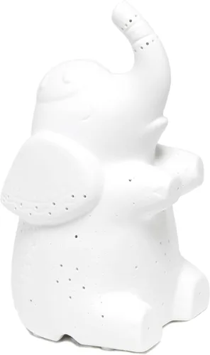 Miniatura 10 de Simple Designs LT2093-WHT Lámpara de mesa de dinosaurio brontosaurio de porcelana, color blanco