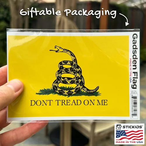 Miniatura 9 de Stickios Adhesivo de Bandera Gadsden 'Dont Tread On Me' - Calcomanía Patriótica Bandera Americana 1776 para Autos, Camiones y Ventanas de Vehículos
