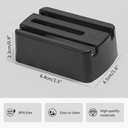 Miniatura 2 de Protector de liberación de hebilla para asientos infantiles, ayuda a prevenir el prensado accidental por parte de los niños, paquete de 2 (negro)