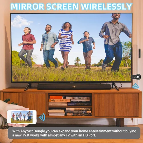 Miniatura 2 de Anycast - Adaptador inalámbrico de pantalla HD, receptor de 1080P con espejo de pantalla de transmisión compatible con iOS/Android/Windows/Mac a