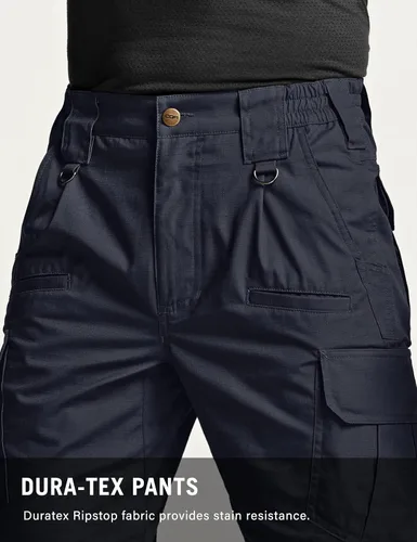 Miniatura 5 de CQR Pantalones tácticos tipo cargo para hombre, tejido ripstop, resistentes al agua, ligeros, EDC para artículos de uso diario, para trabajo