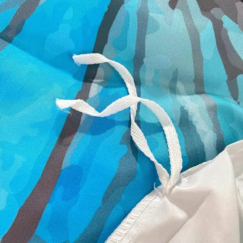 Miniatura 8 de CVHOUSE Funda de edredón de mariposa tamaño individual, juego de ropa de cama de acuarela azul, edredón de mariposa para niñas, niños y a6