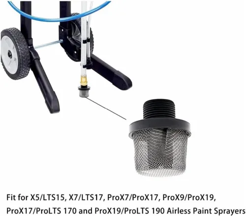 Miniatura 5 de Juego de filtros de repuesto para filtros rociadores de pintura Graco, incluye 1 paquete 288716 de rosca de filtro de entrada de 3/4 pulgadas y 3